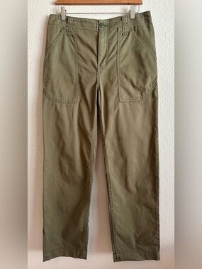 Current/Elliott Chino Pants Army Green Womens 29 Pockets Stretch Utility Outdoor